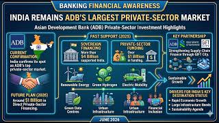 India Remains ADB’s Largest Private-Sector Market - BANKING FINANCIAL AWARENESS