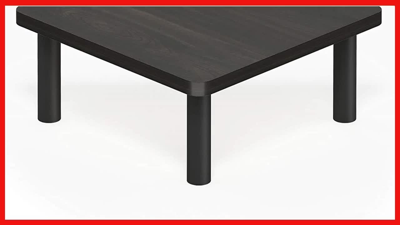 Furinno Turn N Tube Corner Monitor Riser Stand, EspressoBlack