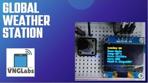 Global weather station using Raspberry Pi and OLED display.
