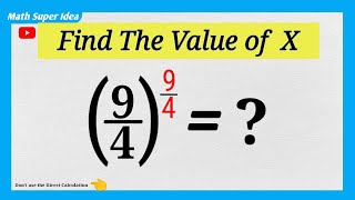Nice Fraction Exponent Math Simplification Problem | Solve this Math Problem