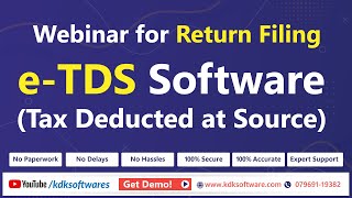 e TDS(Tax Deducted at Source) Software - Return Filing with #KDKSoftware screenshot 4