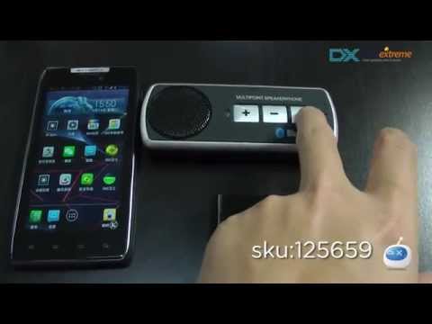 DX: Portable Rechargeable Bluetooth V2.1+EDR Cell Phone Handsfree Speaker Car Kit