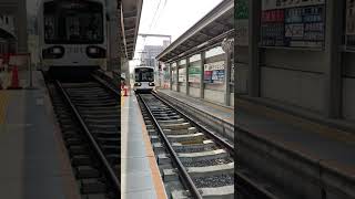 阪堺電車701形1編成浜寺駅前行き到着シーン