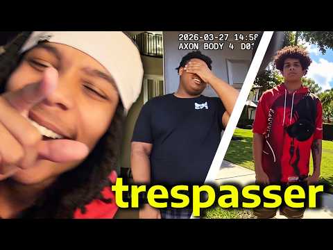 u thought speed was gone let U in his crib 😂😂 (Dumb Streamer Trespasses iShowSpeed’s House Bodycam)