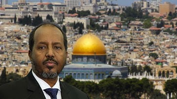 Hassan Sheikh Mohamud says "only a two-state solution will resolve the Israel-Palestine conflict".