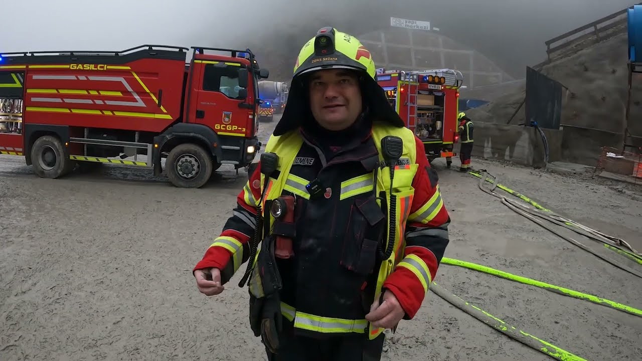 Gasilska vaja v predoru Beka (T2) - 22.12.2022