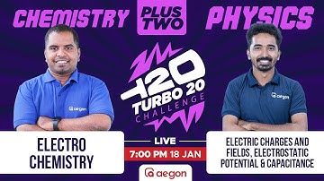 ELECTRO CHEMISTRY VS ELECTRIC CHARGES AND FIELDS, ELECTROSTATIC POTENTIAL AND CAPACITANCE | PLUS TWO