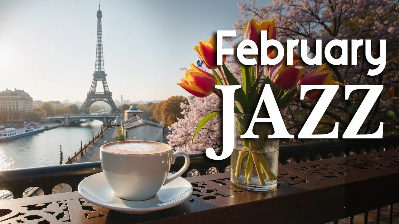 Paris February Morning Jazz ☕ Happy Coffee Jazz & Smooth Bossa Nova Piano for a Good Mood