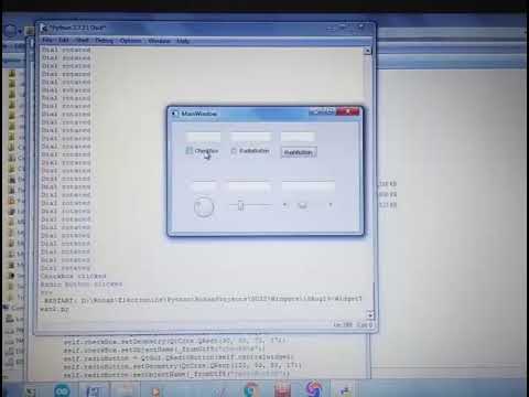 Testing the code for basic widgets in python