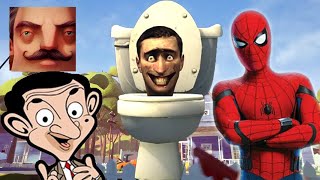 Hello Neighbor  New Secret Neighbor Skibidi Toilet Mr Baan Aaron SpiderMan History Gameplay