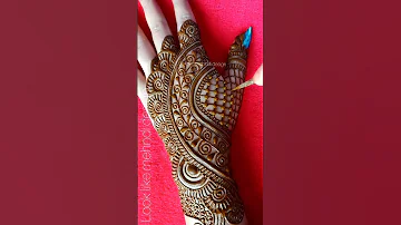 Stylish backhand mehndi design | easy mehandi #shorts #short #mehndi #mehandi #mehndidesign