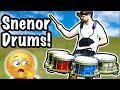 I made a set of tenor drums out of snare drums snenor drums