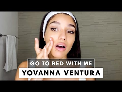 Model Yovanna Ventura's Nighttime Skincare Routine | Go To Bed With Me | Harper's BAZAAR