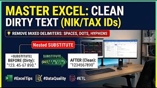 How to Clean Dirty Data in Excel in 1 Step (Nested SUBSTITUTE)