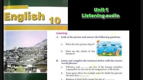 Grade 10 English (2080 new curriculum) || Unit 1 Listening Audio ||