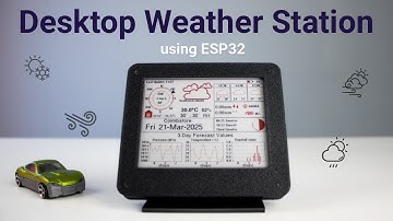 How to Build a Portable Desktop Weather Station ? | ESP32 Weather Station using E-ink Display