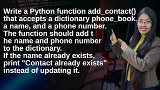 Program to add an element in a dictionary | How to write programs in python