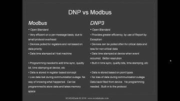 DNP3 vs Modbus