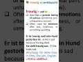 traurig vs enttäuschnt | Difference Explained Simply | German A2