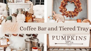 FALL DECORATE WITH ME 2020 (PART I) | COZY FALL COFFEE BAR AND TIERED TRAY DECORATING IDEAS