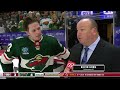 Marco Rossi talks after first career three-point night