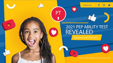 Ability Test Grade 6 2021 REVEALED PT 1