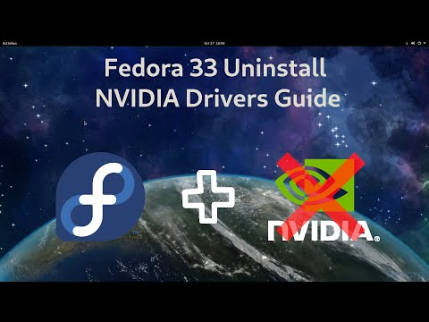 Fedora 34/33 Uninstall NVIDIA Drivers and Enable Nouveau hqdefault