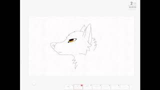 (Flipaclip) Wolf howling animation pt2