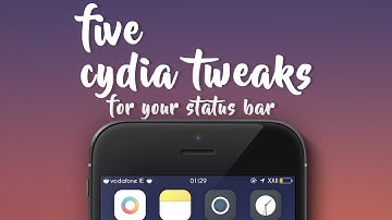 PART 2 | FIVE BEST CYDIA TWEAKS FOR YOUR STATUSBAR - iOS 9 - 9.3.3 Jailbreak Cydia Tweak