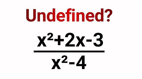 For What Value of x is this Expression Undefined? SAT Math Questions