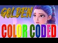 Golden by HUNTR/X | Color Coded Instruments | Thumpers &amp; Boomwhackers Mp3 Song