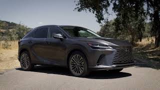 2023 Lexus RX 450h+ Luxury Design Preview in Cloudburst Gray