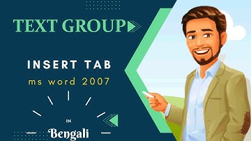 Learn Text group (Insert tab) MS Word 2007 (beginner to advance)
