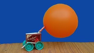 How To Make Small Matchbox Balloon Car  ।। Diy Matchbox Craft