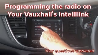 How to set your radio on Vauxhall’s intellilink system.