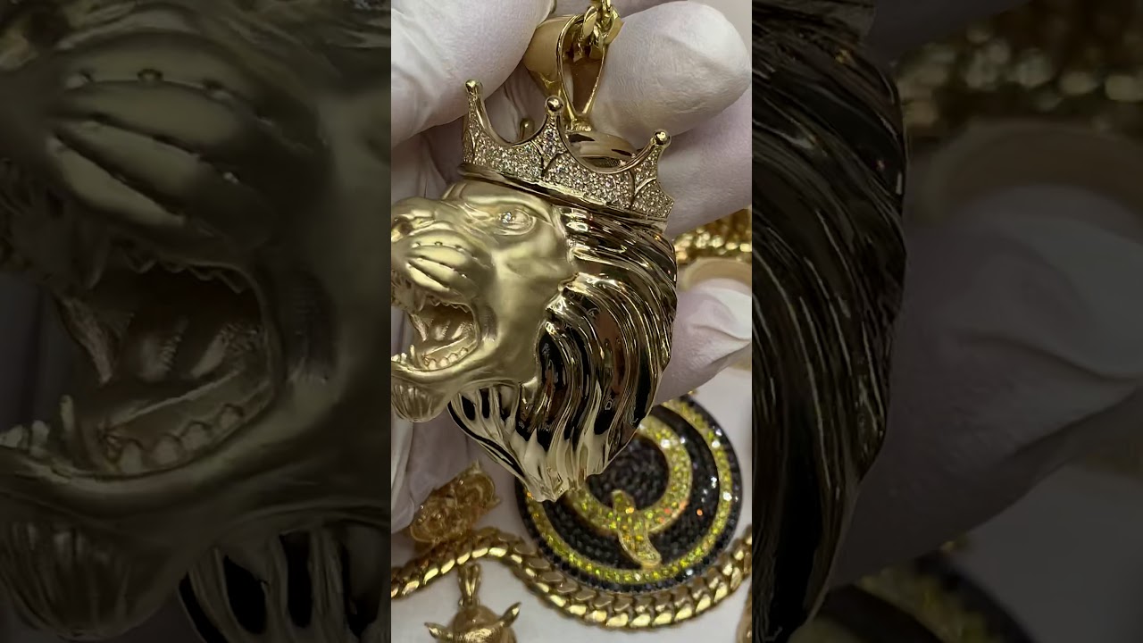 TraxNYC Review: 14k Lion & Rhino Pendants and VS2 Diamond Majestic Ring