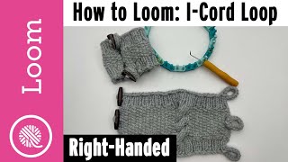 Loom Knit i-cord Loops - 3 ways (for Coffee Press Cozy Pattern)