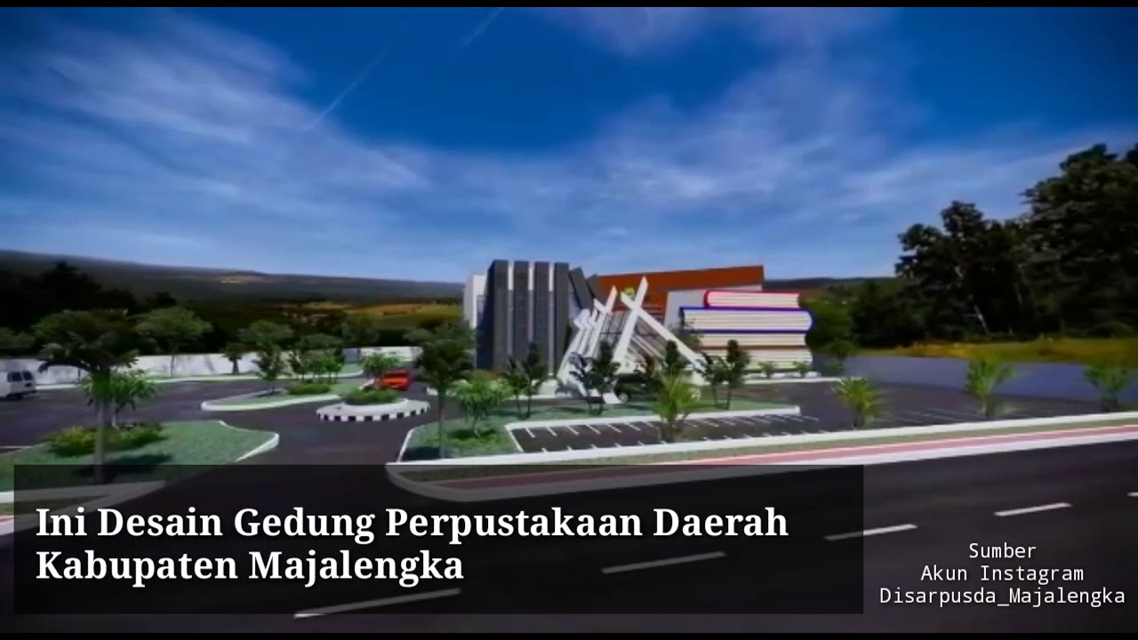 Desain Gedung Perpustakaan Daerah Kabupaten Majalengka 