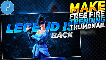 How to Make FREE FIRE THUMBNAIL in Pixelab ⚡|| Free Fire Trending Thumbnail Tutorial 🔥