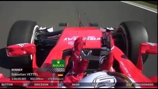 F1 2015 - sebastian vettel ferrari team radio message after winning
hungarian gp driver vettel's ...