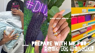 PREP WITH ME FOR BACK TO SCHOOL (NAILS, HAIR, SHOPPING, ETC)