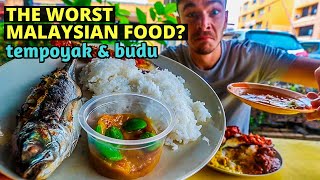 First time trying TEMPOYAK and BUDU (fermented durian and anchovies) - MALAYSIAN FOOD in Terengganu