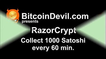 Bitcoin Faucet / Free BTC/ razercrypt.com / 1000 Satoshi / 60min / Faucetbox / Payout proof