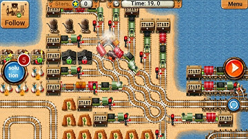 Train Track Maze - Train Pass Through Safely - Android Gameplay #1549