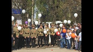 Торжественный митинг, посвященный Дню Победы Петра Дубрава Волжский район 9 мая 2018