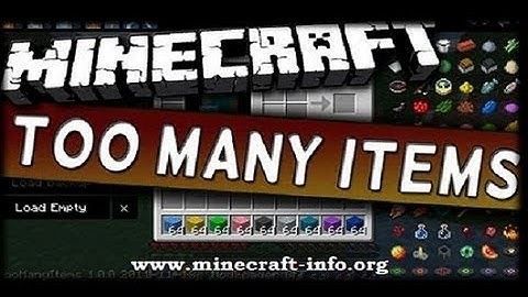 Minecraft Mod Review | Too Many Items | Showcase 1.8.6