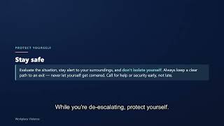 Workplace Violence Prevention