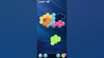 BLOCK! Hexa Puzzle! 5 Holic Level 68 (Rotate) - Lösung Solution Walkthrough