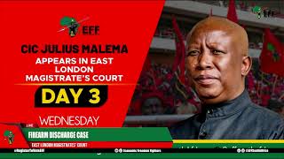 DAY 3- CIC Julius Malema Appears In East London Magistrates Court.