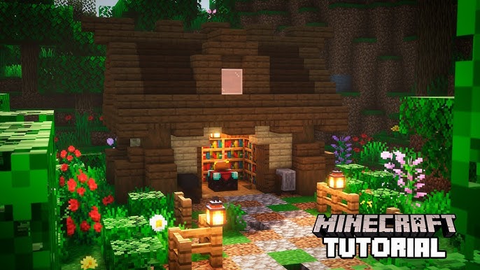 CASA COM MADEIRA DE CEREJEIRA - MINECRAFT TUTORIAL 